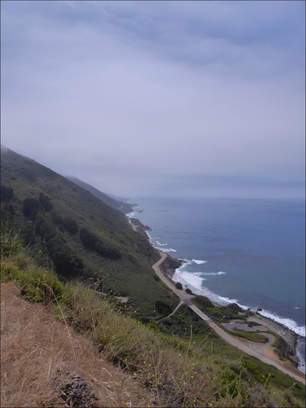 View of the Pacific Ocean from Santa Lucia Range along Nacimiento-Fergusson Road